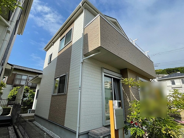 【施工中】神奈川県藤沢市・H様邸　屋根塗装・外壁塗装 (3)