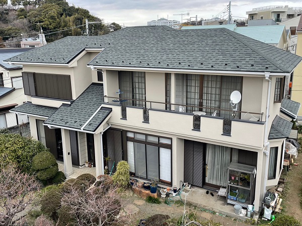 神奈川県藤沢市・K様邸　屋根カバー工法・外壁塗装