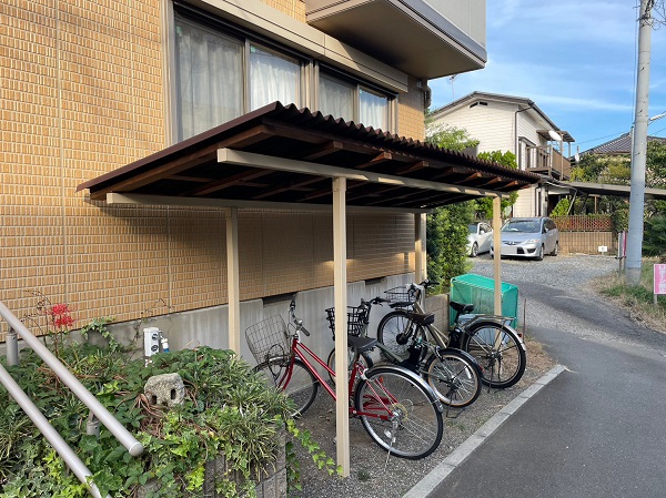 神奈川県藤沢市・アパート　外壁塗装　現場調査の様子 (2)