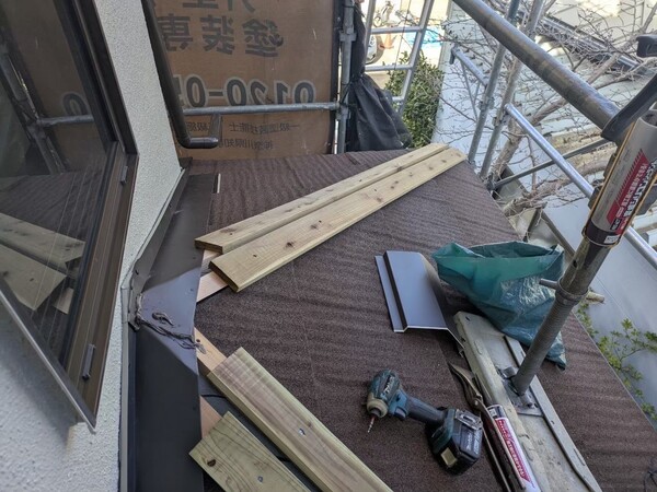 神奈川県鎌倉市N様邸_貫板交換