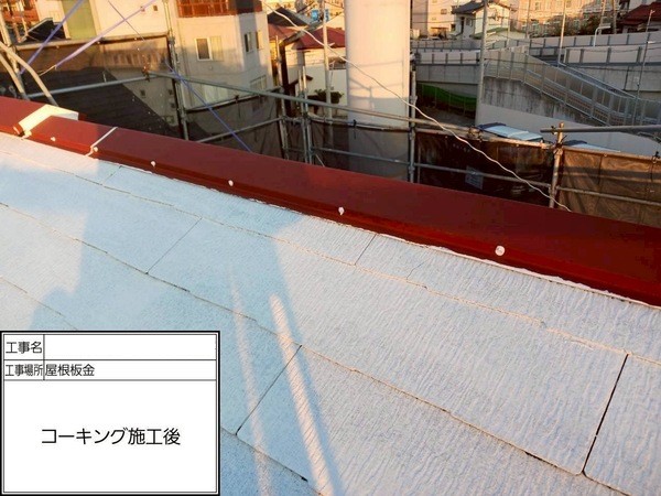 鎌倉市N様邸_屋根コーキング施工後