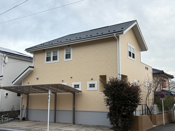 横浜市I様-屋根カバー・外壁塗装-完工全体